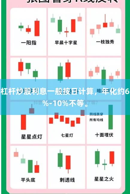 杠杆炒股利息一般按日计算，年化约6%-10%不等。